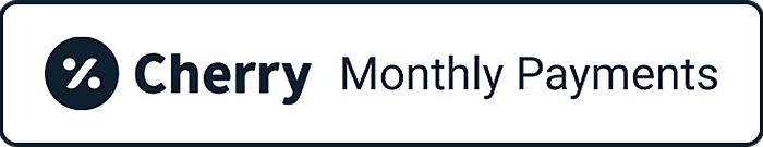 Cherry monthly payments promotional graphic.